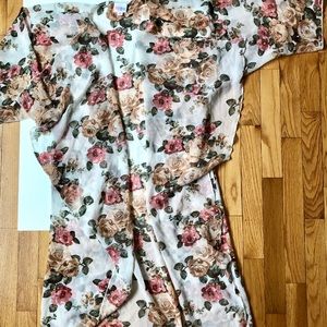 LuLaRoe sheer floral duster size M